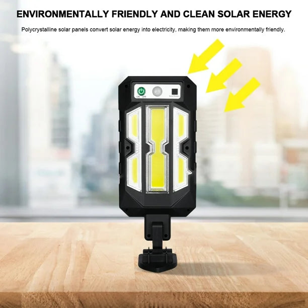 Solar Street Light 802B | 68 LED Super Bright with Remote Control & Dusk-to-Dawn Sensor