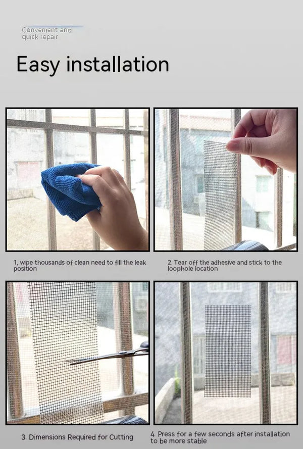 Window Net Anti-mosquito Mesh Screen Repair Tape - Repair Broken Hole Window
