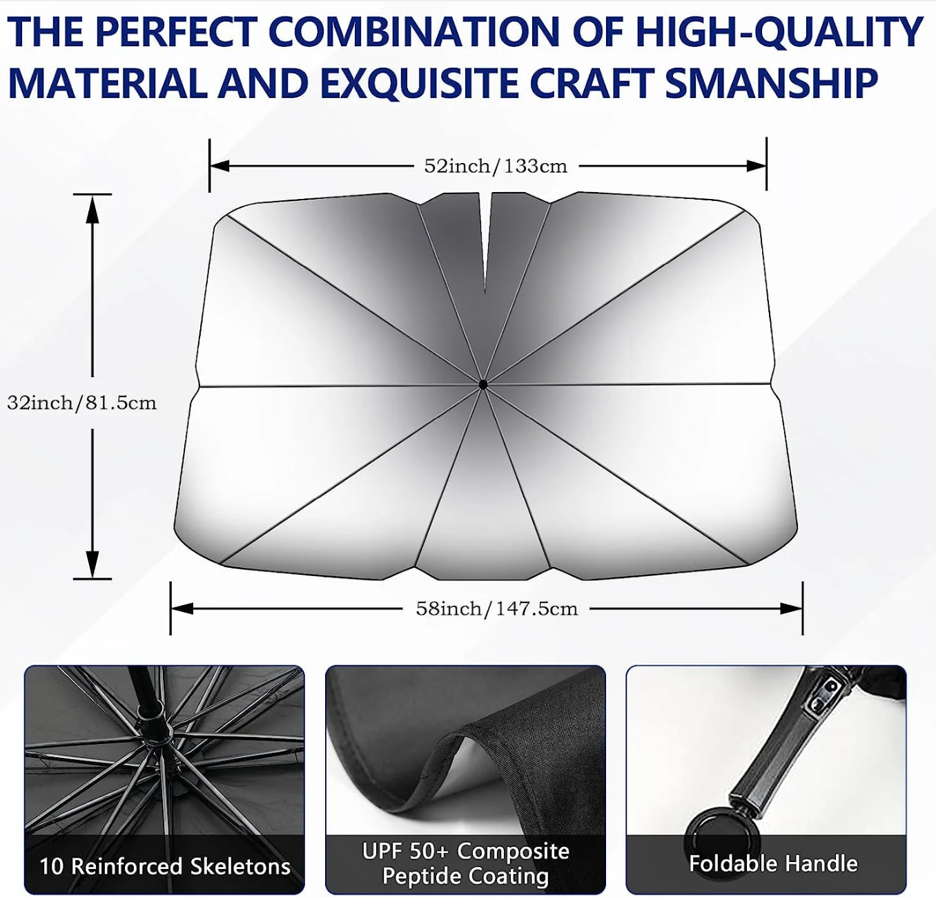 Universal Car Windshield Sun Shade – UV & Heat Protection