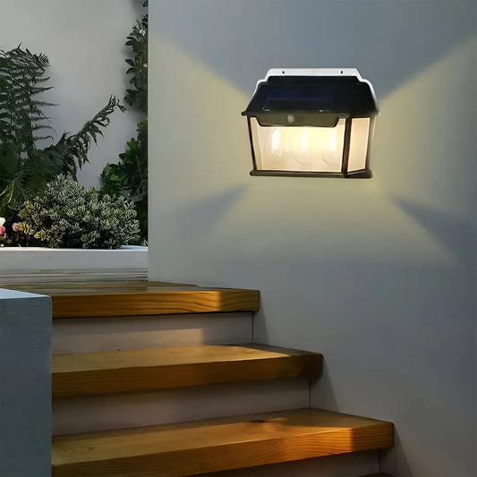 Solar Interaction Wall Lamp – Model HW999 3W | Motion Sensor, Waterproof, 600LM Brightness