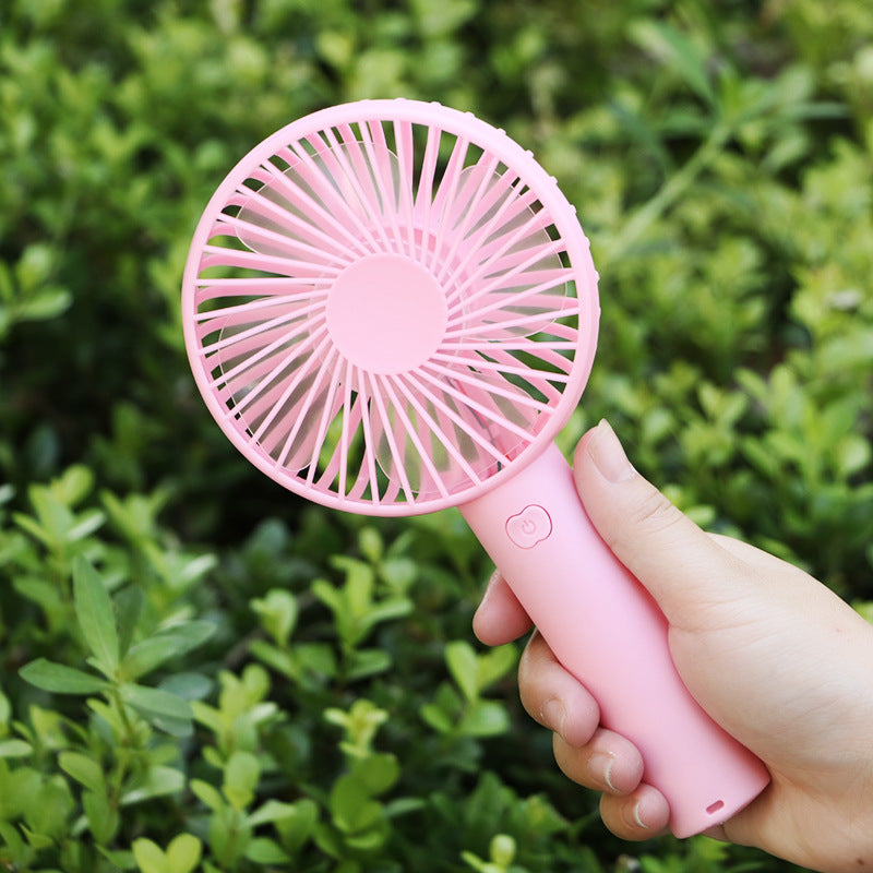 USB Rechargeable Mini Portable Fan With 3 Speeds Lightweight Handheld Perfect For Office Outdoor Travel And Camping