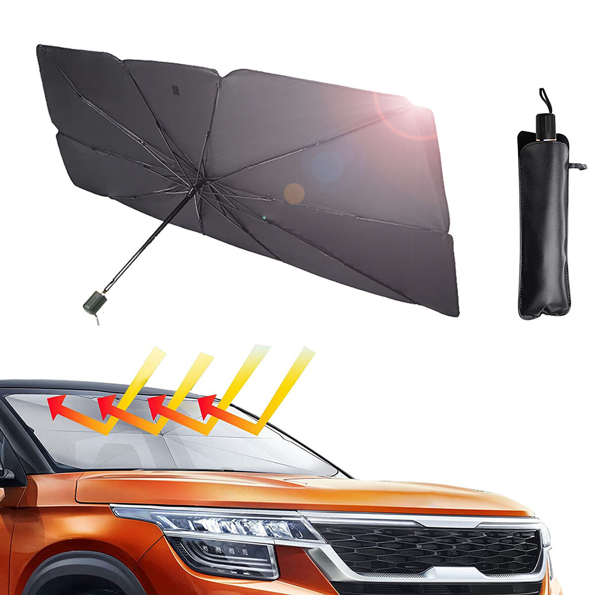 Universal Car Windshield Sun Shade – UV & Heat Protection
