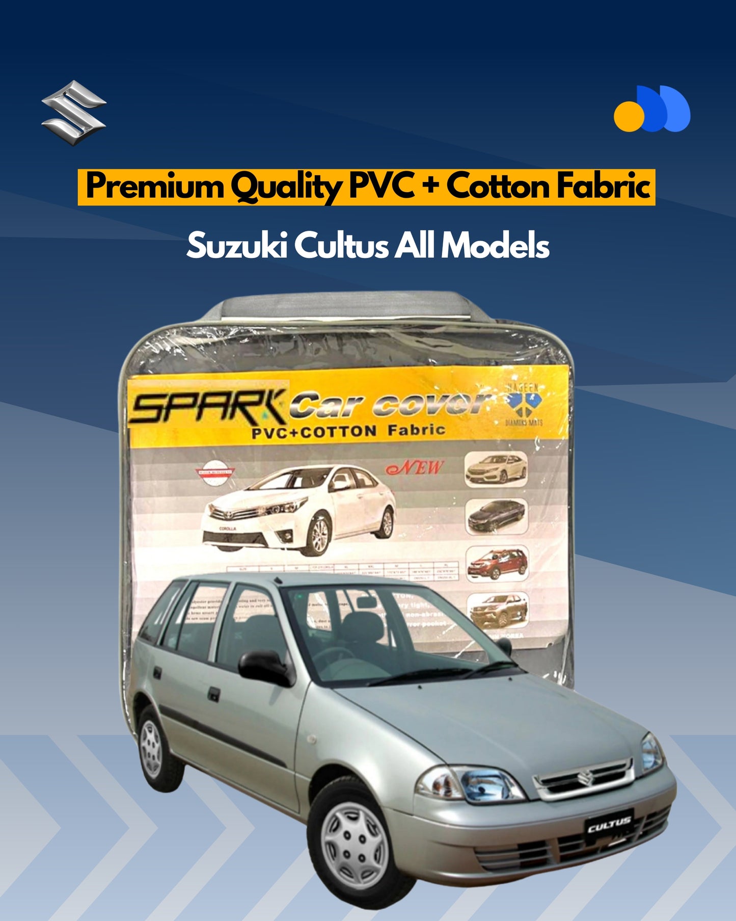 Suzuki Cultus Car Cover – Waterproof, Dustproof & UV Resistant (All Models)
