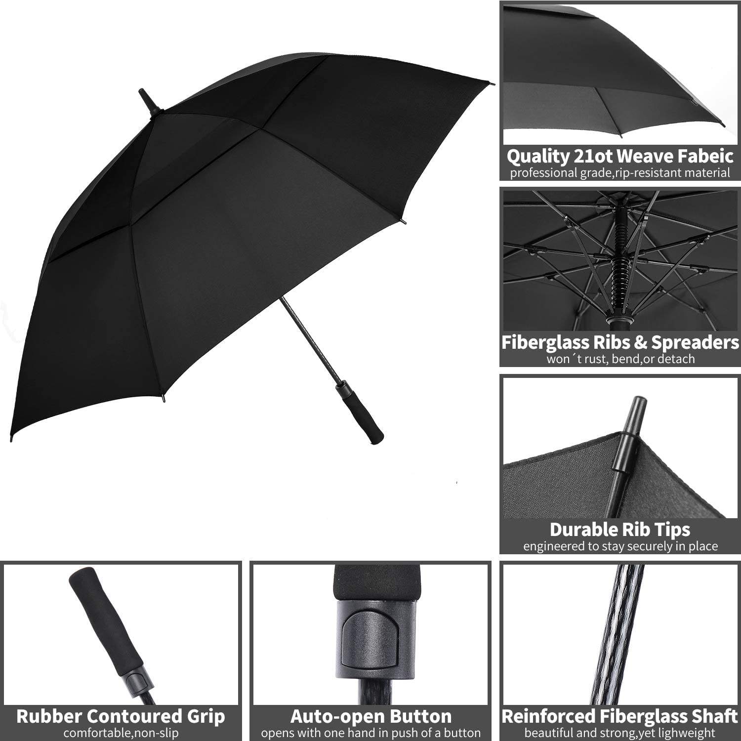Double Canopy Windproof Umbrella