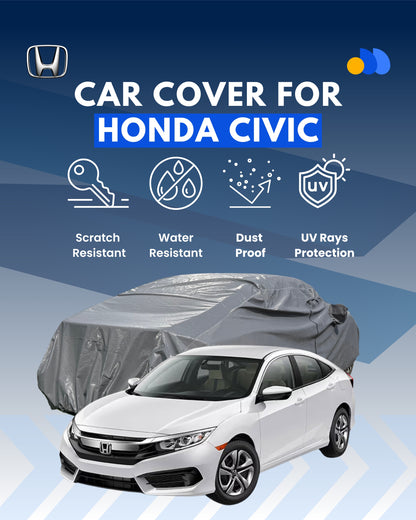 Premium Car Cover for Honda Civic (2003–2023) – Waterproof, UV & Dust Protection