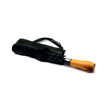 60-Inch Rain Umbrella – Windproof & Waterproof (Black/Silver)
