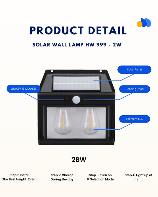 Solar Interaction Wall Lamp HW 999-2W